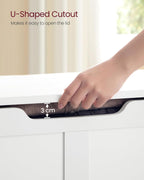 Storage Chest, Storage Bench, Blanket Box with 2 Safety Hinges, Shoe Storage Bench, Farmhouse Style