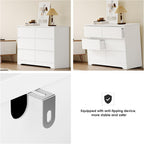 Chest of Drawers Bedroom Storage Cabinet Wide Dresser with 6 Drawers Bedroom Furniture