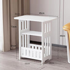 3 Tier Side Table 45x30x49cm - Modern Wood Nightstand End Table for Home Bedroom Living Room