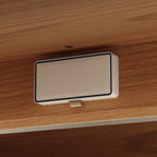 Bedside Table with Hidden Drawer, Modern Nightstand with 2 Large Drawers, Bedside Storage Cabinet