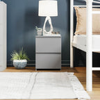 2 Drawer Bedside Chest (Grey)